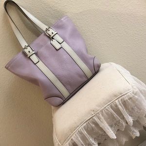 Purple Leather Coach bag